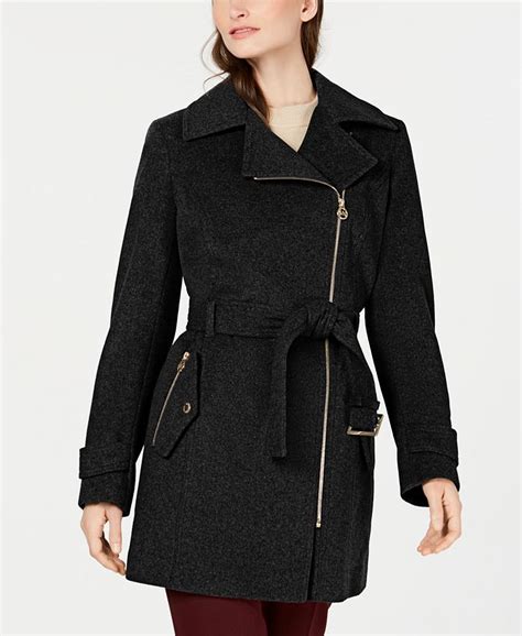 macys michael kors asymmetrical belted coat|Michael Michael Kors Asymmetrical Belted Coat, Created for .